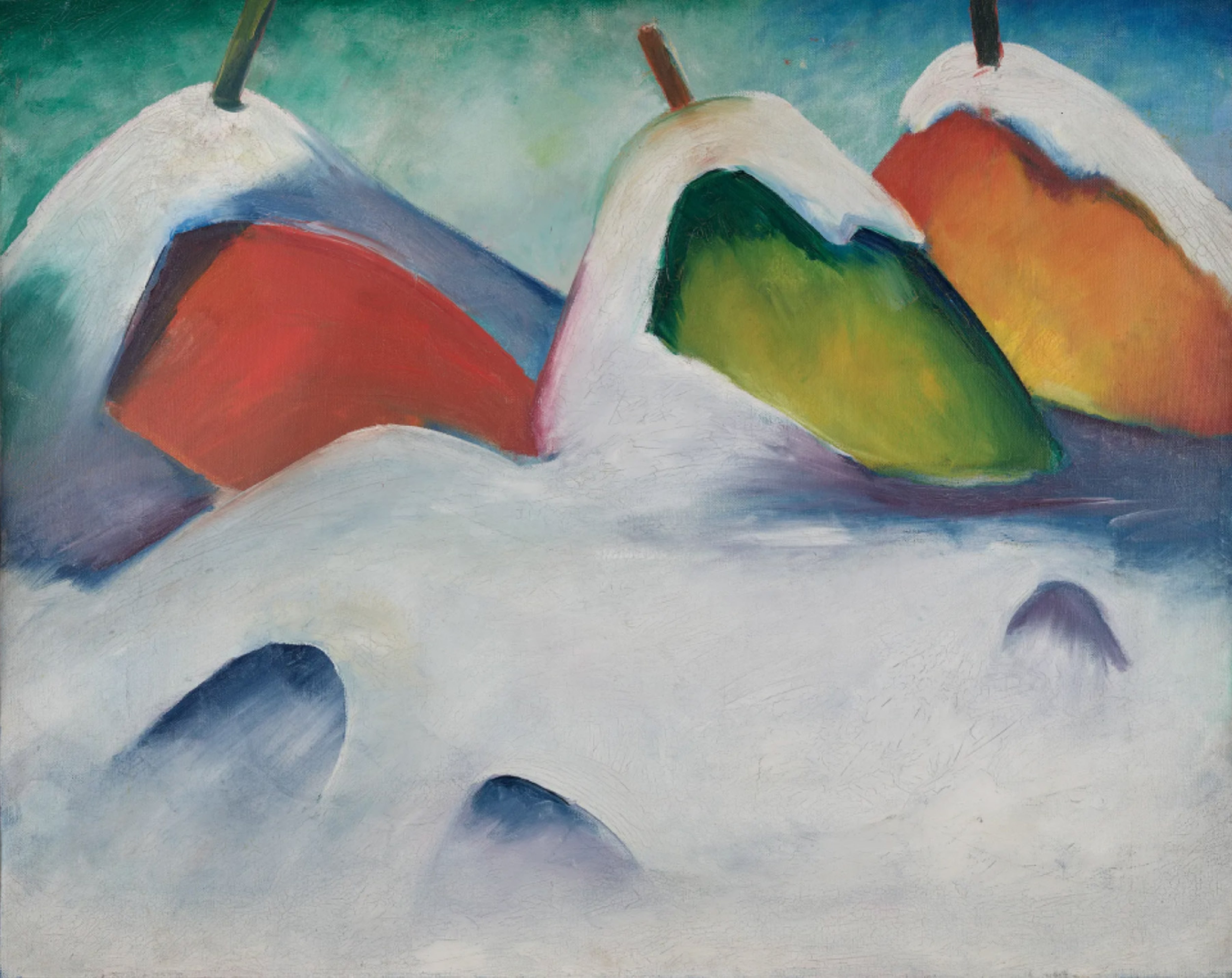 Franz Marc, Hocken im Schnee, 1911